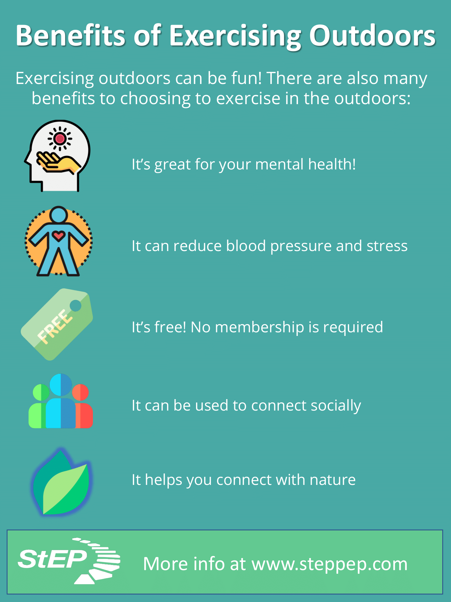 Benefits Of Exercising Outdoors - StEP